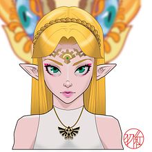 Zelda V. Un proyecto de Ilustración vectorial, Dibujo digital, Manga y Diseño de personajes de Alberto Barrea Guzmán - 29.09.2023