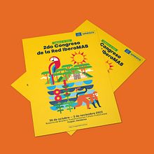 UNESCO /  Congreso IberoMAB. Ilustração vetorial, Br, ing e Identidade, e Direção de arte projeto de Del Hambre - 30.10.2023