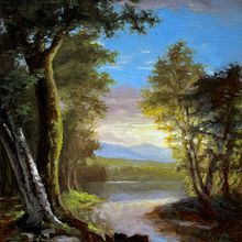 My project for course: Landscape Oil Painting with Plein-air Techniques. Un progetto di Belle arti, Pittura e Pittura ad olio di Kevin Pawlowski - 31.10.2023