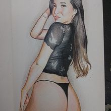 Mi proyecto del curso: Dibujo de retratos llamativos con lápices de colores. Un progetto di Disegno, Disegno di ritratti, Sketchbook e Disegno con matite colorate di Carlos Adrián De La Paz Almaraz - 31.10.2023