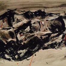 Tête. Acr, lic Painting, Ink Illustration, and Drawing project by Franck Doumas - 11.01.2023