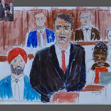 My project for course: Intro to Portrait Sketching: Draw in Real-Time. Un progetto di Bozzetti, Disegno, Disegno di ritratti, Illustrazione con inchiostro e Disegno con matite colorate di Grant Marven - 31.10.2023