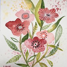 Mein Abschlussprojekt für den Kurs: Blumenkompositionen mit Aquarell: Verbinde dich mit der Natur . % marlilu tarafından hazırlanan Geleneksel illüstras, on, Tablo, Sulubo, a Resim, Botanik İllüstras, Ve on projesi - 11.01.2023