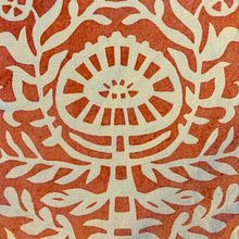 Pigment de garance et impression textile. Projekt z dziedziny Craft,  Sztuki piękne, DIY, Farbowanie tkanin, Druk tekst, ln, Wzornictwo tekst, liów i Sitodruk użytkownika Marie Dufay - 01.11.2023