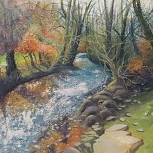My project for course: Painting Realistic Watercolor Landscapes. Un proyecto de Bellas Artes, Pintura, Bocetado, Pintura a la acuarela e Ilustración naturalista				 de Judit Gellerd - 02.11.2023