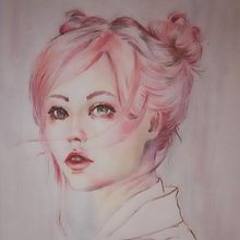 Mój projekt z kursu: Rysowanie ekspresyjnych portretów kredkami . Drawing, Portrait Drawing, Sketchbook, and Colored Pencil Drawing project by Joanna Zakrzewska - 11.02.2023