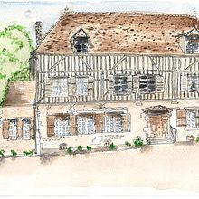 Le Pavillon des Luxembourg. Sketchbook, and Architectural Illustration project by Cathy Dorey - 12.10.2022