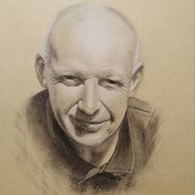 Charcoal Portrait in Sunshine. Un proyecto de Dibujo artístico de Judit Gellerd - 02.11.2023