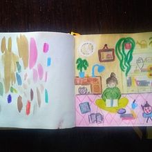 Mi proyecto del curso: Sketchbook para explorar tu estilo de dibujo. Een project van Traditionele illustratie,  Schetsen,  Creativiteit,  Tekening, Aquarelschilderen, Sketchbook y Schilderen met gouache van Victoria Aba - 02.11.2023