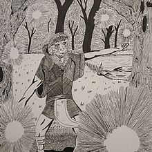 Gwyn Ap Nudd: The Welsh Fairy King release his fairies into the forest. Drawing, Artistic Drawing & Ink Illustration project by Lee Skinner - 11.03.2023