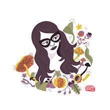 My project for course: Illustrated portraits with botanical elements. Un projet de Illustration traditionnelle, Illustration numérique, Illustration botanique , et Dessin numérique de ruthie_bee - 04.11.2023