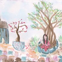 Mon projet du cours : Illustration à l’aquarelle de style japonais. Un projet de Illustration traditionnelle, Dessin , et Aquarelle de sofor9 - 04.11.2023
