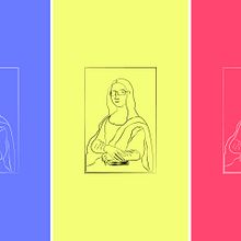 Retrato Monalisa . Ilustrație animată de Pilar Sales Alesso - 11.05.2023