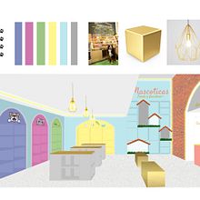 Mi proyecto del curso: Color aplicado al diseño de interiores Petshop. Interior Design, Decoration, Interior Decoration, Color Theor, and Spatial Design project by VALERIA CAMMAROTO - 11.06.2023