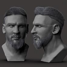 Mi proyecto del curso: Retrato 3D realista con ZBrush y KeyShot - Messi. Een project van 3D,  3D-modellering y 3D-karakterontwerp van Juan Pablo Rodriguez - 06.11.2023