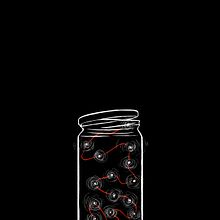 Ilustración para el poema "Conserves" del poemario "Punts de fuga" de Montse Gort. Un proyecto de Ilustración digital de Fire - 07.11.2023