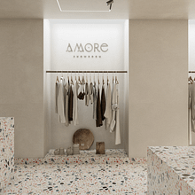AMORE Showroom. Un projet de Architecture d'intérieur, Modélisation 3D , et Architecture de Antonio Padilla Jodar - 02.02.2023
