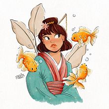 My project for course: Cartoon-Style Character Portraits with Procreate. Character Design, Digital Illustration, Digital Drawing, and Digital Painting project by Jasmine Allan - 10.31.2023