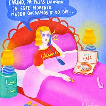 Finde en la cama. Un proyecto de Ilustración tradicional, Dirección de arte, Cómic y Diseño de carteles de Rodrigo Luxon - 07.11.2023