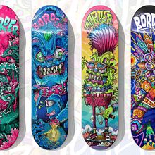 GUACALA SKATEBOARDS // MEXICO . Un proyecto de Diseño de personajes, Ilustración digital y Diseño de producto de Guacala Studio - 13.10.2023
