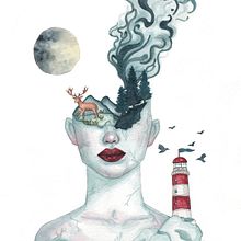Mon projet du cours :  Techniques d'aquarelle pour des illustrations féériques . % Heyheylene tarafından hazırlanan Geleneksel illüstras, on, Çizim, Sulubo, a Resim, Editor, al İllüstras, Ve on projesi - 11.07.2023