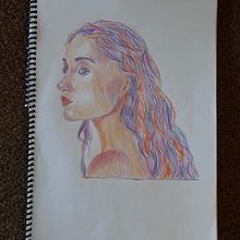 My project for course: Vibrant Portrait Drawing with Colored Pencils. Drawing, Portrait Drawing, Sketchbook, and Colored Pencil Drawing project by beatrizbasilioc - 11.07.2023