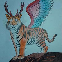 DA: animal fantàstic . Un proyecto de Dibujo con lápices de colores de lara_albiacc - 07.11.2023