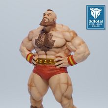 Zangief Collectible Statue. Un proyecto de Diseño 3D y Diseño digital de Frederyco Martins - 07.11.2023
