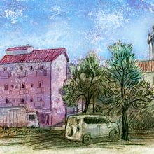 Mi proyecto del curso: Dibujo, pintura y digitalización en Photoshop de mundos imaginarios. Projekt z dziedziny Sketching,  R, sunek, Ilustracja c, frowa,  R, sunek architektoniczn i Narracja użytkownika Xavier Krauel - 08.11.2023