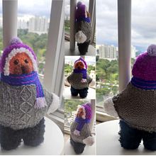 Osito mirando el Parque Omar!!!. Bordado, Decoração de interiores, To, Art, Punch needle, e Design têxtil projeto de Adry Olmos - 08.11.2023