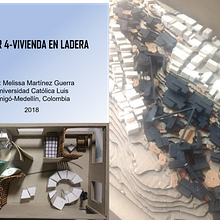 Vivienda en ladera - Taller 4 Universidad Católica Luis Amigó, Medellín Ein Projekt aus dem Bereich Architektur von Melissa Martínez Guerra - 08.11.2023