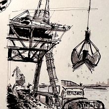 Mein Abschlussprojekt für den Kurs: Expressive Architekturskizzen mit Markern Ein Projekt aus dem Bereich Skizzenentwurf, Zeichnung, Architektonische Illustration, Sketchbook und Illustration mit Tinte von klauscharbonnier - 07.11.2023