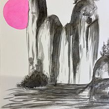 TEG. dibuix tinta xina. Traditional illustration project by gabriela parra - 11.09.2023