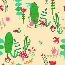 Mi proyecto del curso: Ilustración digital de patrones inspirados en la naturaleza Ein Projekt aus dem Bereich Traditionelle Illustration, Musterdesign, Zeichnung, Digitale Illustration und Botanische Illustration von mclarabravo - 10.11.2023
