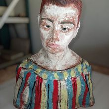 My project for course: Introduction to Clay Figurative Sculpture. Projekt z dziedziny  Sztuki piękne i Rzeźba użytkownika maxie - 10.11.2023