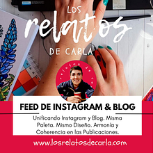 Los Relatos de Carla: Diseño de feed de Instagram con Canva. Graphic Design, Marketing, Social Media, Instagram, and Digital Design project by Carla Guerra - 11.10.2023