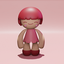 Meu projeto do curso: Criação de personagens Kawaii em 3D com Blender. Traditional illustration, Character Design, Digital Illustration, 3D Modeling, and Manga project by Verônica Guedes - 11.08.2023