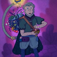 My project for course: Illustrating Fantastical Animals with Procreate . Un progetto di Illustrazione tradizionale, Character design, Disegno, Illustrazione digitale, Stor, telling e Narrativa di Francesca Cavatorta - 11.11.2023