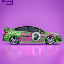 Mi proyecto del curso: Diseño 3D de libreas y adhesivos para coches digitales desde cero. 3D, and 3D Modeling project by Daniel Rivera - 11.10.2023