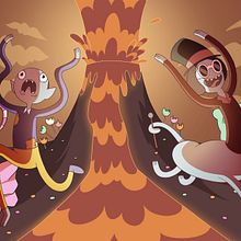 La Fabbrica di Cioccolato x Adventure Time. Character Design, and Digital Illustration project by elenasparta00 - 11.12.2023