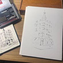 Mi proyecto del curso: Dibujo arquitectónico con acuarela y tinta. Un progetto di Bozzetti, Disegno, Pittura ad acquerello, Illustrazione architettonica, Sketchbook e Illustrazione con inchiostro di Tomás PEÑA - 13.11.2023