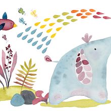 Colorful Safari Illustration. Traditional illustration, Character Design, Painting, Creativit, Children's Illustration, and Watercolor Painting project by Anni Mitkova - 11.13.2023