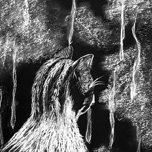 TEG- referent a llapis blanc. Drawing project by Laura Cortés - 11.13.2023