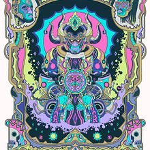 My Shabazz Palaces Illustration project for course: Commercial Illustration for Beginners. Projekt z dziedziny  Reklama,  R, sunek, Ilustracja c, frowa, R, sunek c i frow użytkownika Tarik Mask - 08.11.2023