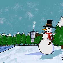 Snowy day. Traditional illustration project by Eric Hultgren - 11.14.2023