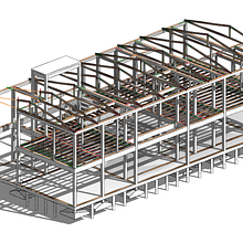 Estructura Modelada con Revit a partir de planos en DWG Ein Projekt aus dem Bereich Architektur und 3-D-Modellierung von Matias Rosello - 14.11.2023