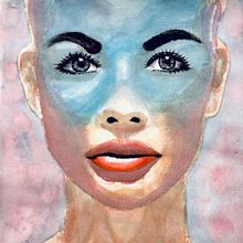 Mi proyecto del curso: Retrato artístico en acuarela. Fine Arts, Painting, Watercolor Painting, and Portrait Drawing project by Rony Edgardo Miranda Orozco - 01.01.2021