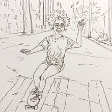 California Dream . Un progetto di Illustrazione tradizionale e Disegno di Valérie Buono - 15.11.2023