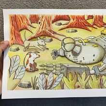 Mi proyecto del curso: Ilustración con acuarela: cuenta historias de fantasía. Un progetto di Illustrazione tradizionale, Pittura, Pittura ad acquerello e Illustrazione infantile di Luis Alejandro Robayo León - 16.11.2023