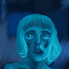 Chica azul. Un proyecto de Pintura digital de Diego Hinostroza Mostacero - 16.11.2023